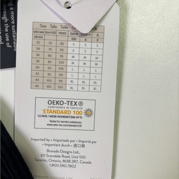 Lot of 2 NWT Bravado Designs Black Racerback Full Cup Nursing Bra S 32D-… - Picture 3 of 10